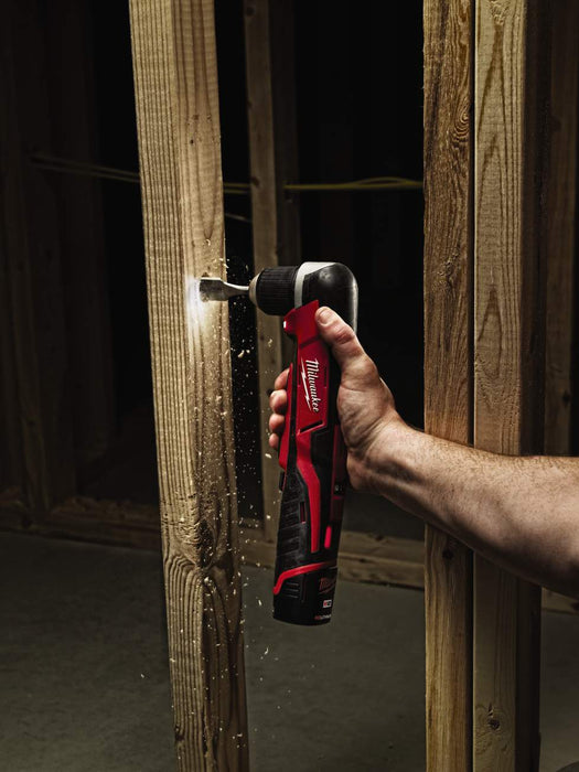 Milwaukee 12V Cordless M12 3/8" Chuck 800 RPM 100"/lb Torque Right Angle Drill Driver  - Tool Only