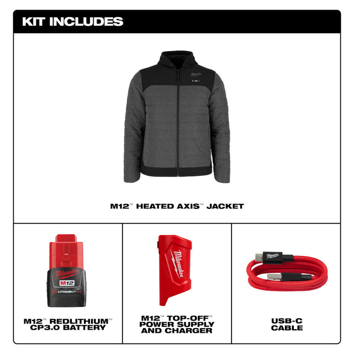 Milwaukee M12 NEXT GEN AXIS Heated Jacket Kit