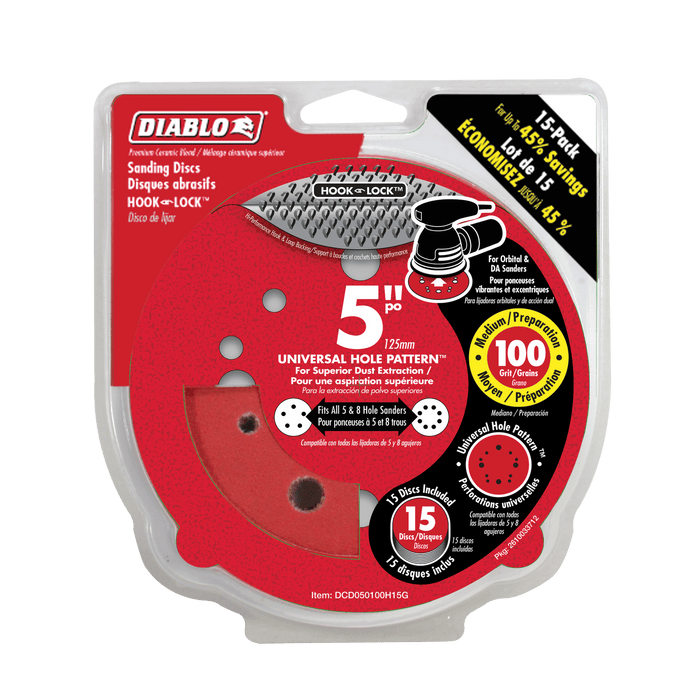 Diablo 5" Hook & Lock™ ROS Sanding Discs