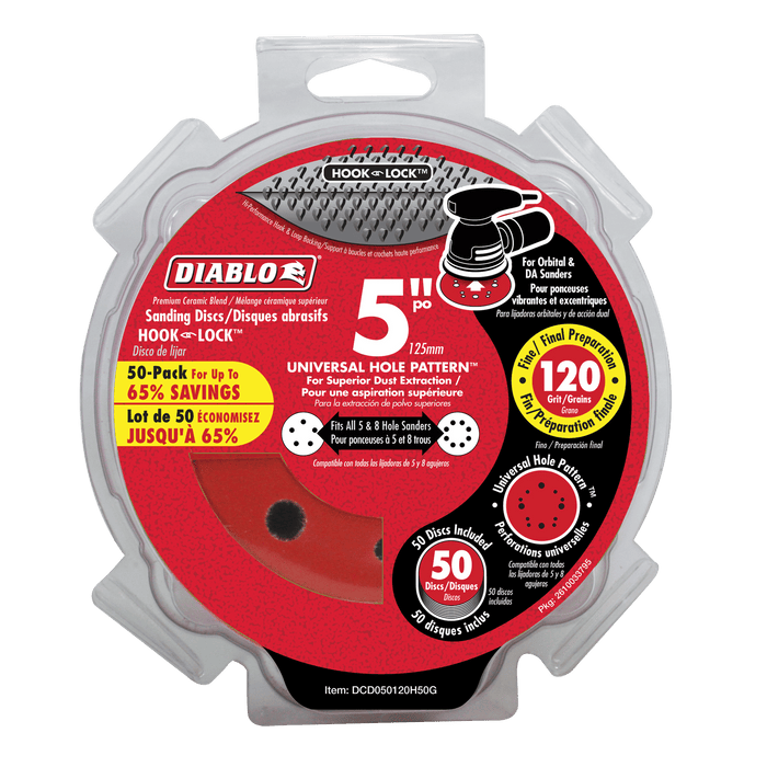 Diablo 5" Hook & Lock™ ROS Sanding Discs