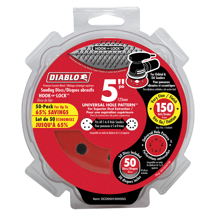 Diablo 5" Hook & Lock™ ROS Sanding Discs