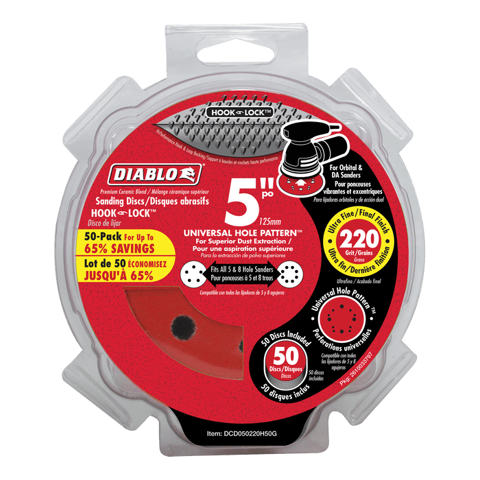 Diablo 5" Hook & Lock™ ROS Sanding Discs