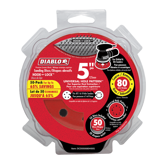 Diablo 5" Hook & Lock™ ROS Sanding Discs