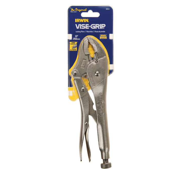 Irwin Vise-Grip 10" Curved Jaw Locking Pliers w/ Wire Cutters