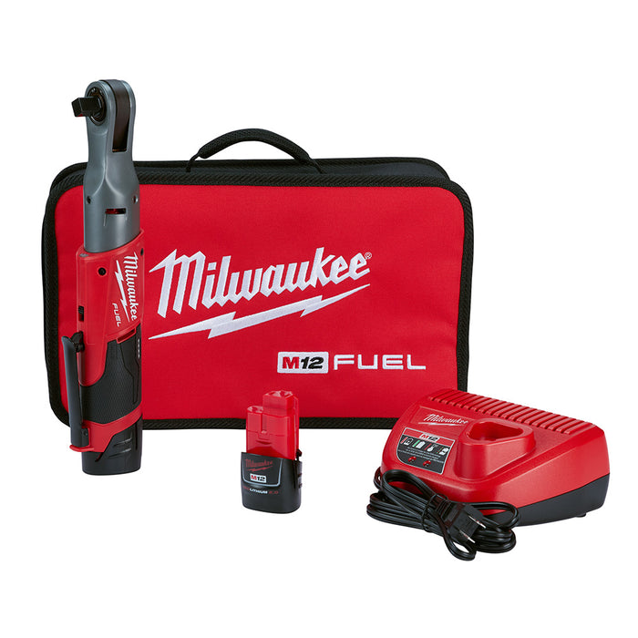 Milwaukee 2558-22 M12 FUEL™ 1/2" Ratchet 2 Battery Kit