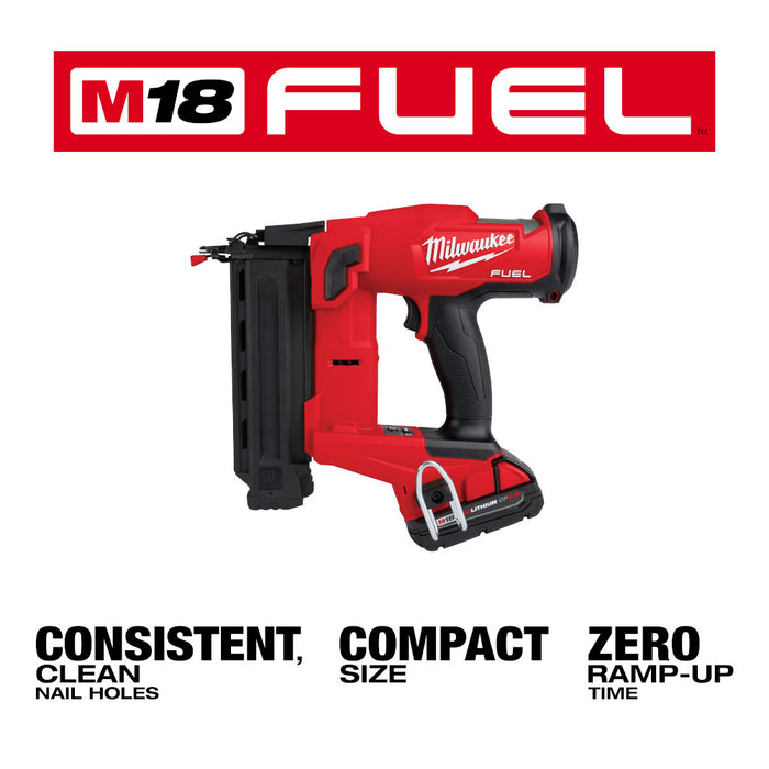 Milwaukee M18 FUEL Cordless 18 Gauge Brad Nailer Kit