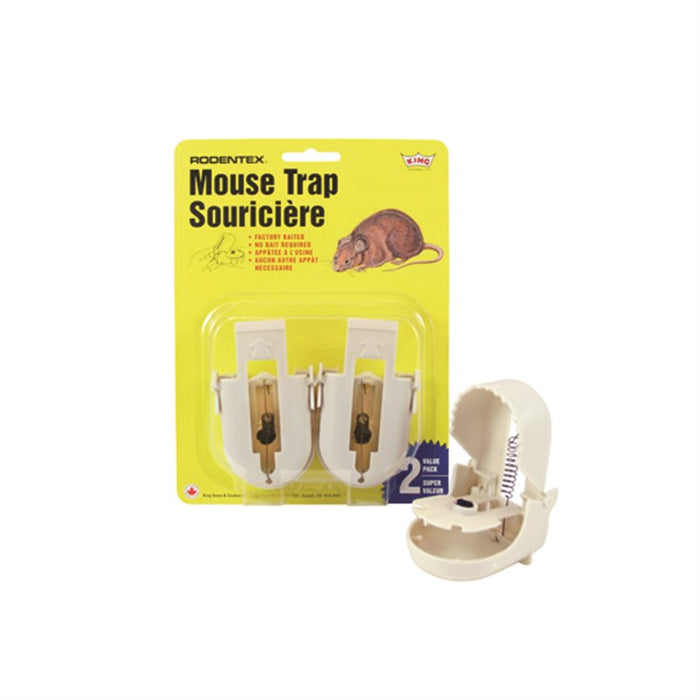 2PK Baited Plastic Mouse Trap