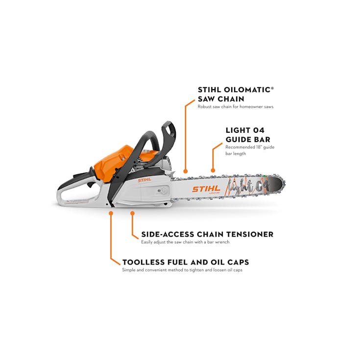 STIHL MS 182 Gas Chainsaw (35.8cc) - 16" Bar