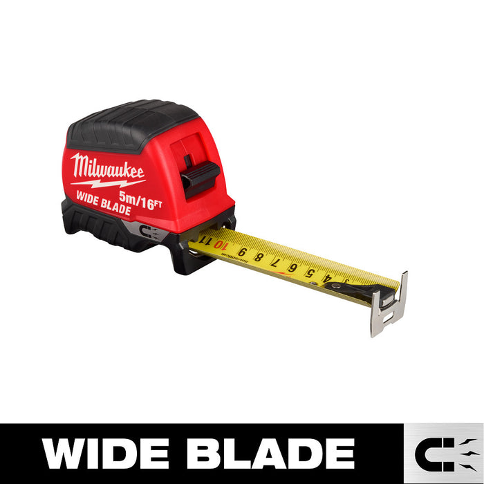 Milwaukee 5m/16ft Wide Blade Magnetic Tape Measure