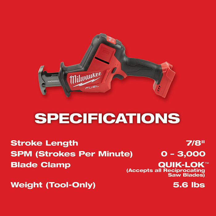 Milwaukee M18 FUEL Cordless HACKZALL Reciprocating Saw Kit