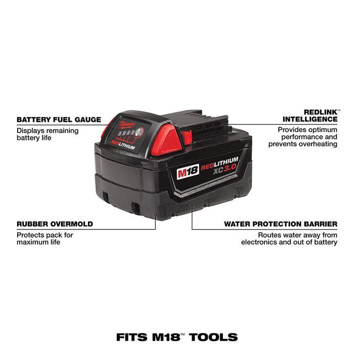 Milwaukee M18 REDLITHIUM HIGH OUTPUT CP3.0Ah Battery