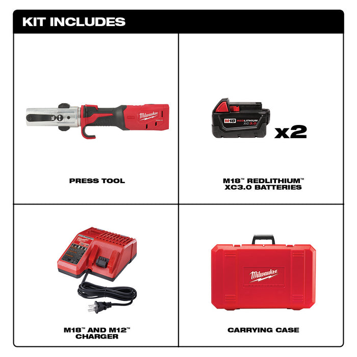 Milwaukee M18 FORCE LOGIC Long Throw Press Tool Kit