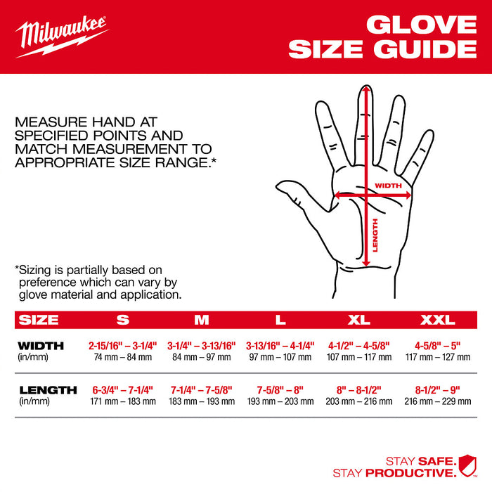 Milwaukee Anti-Vibration A4 Nitrile Dipped Gloves