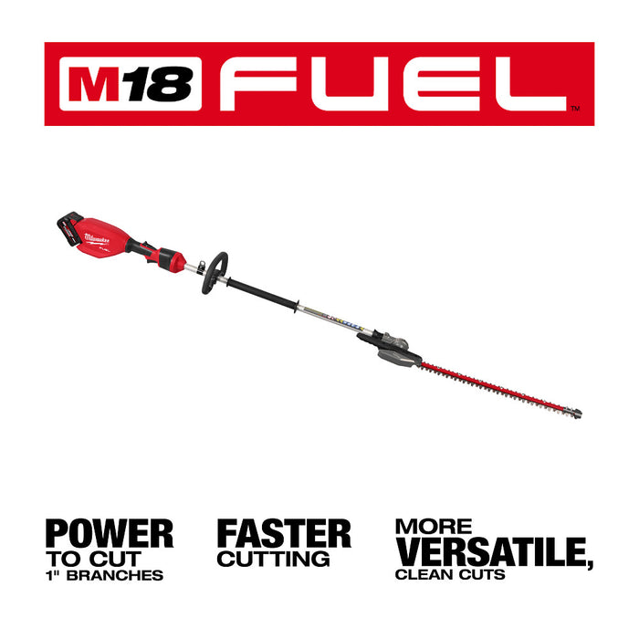 Milwaukee M18 FUEL Pole Articulating Hedge Trimmer Kit