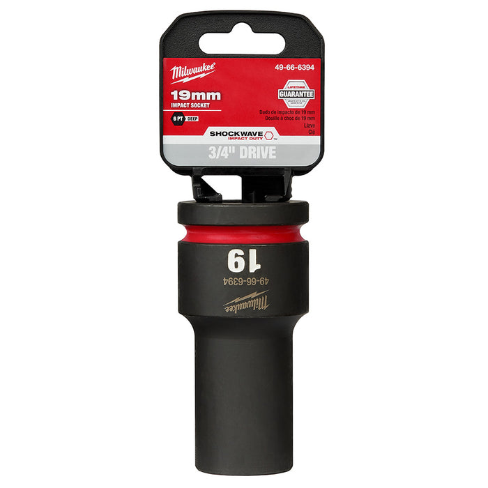 Milwaukee SHOCKWAVE Metric Impact Deep Socket 6-Point