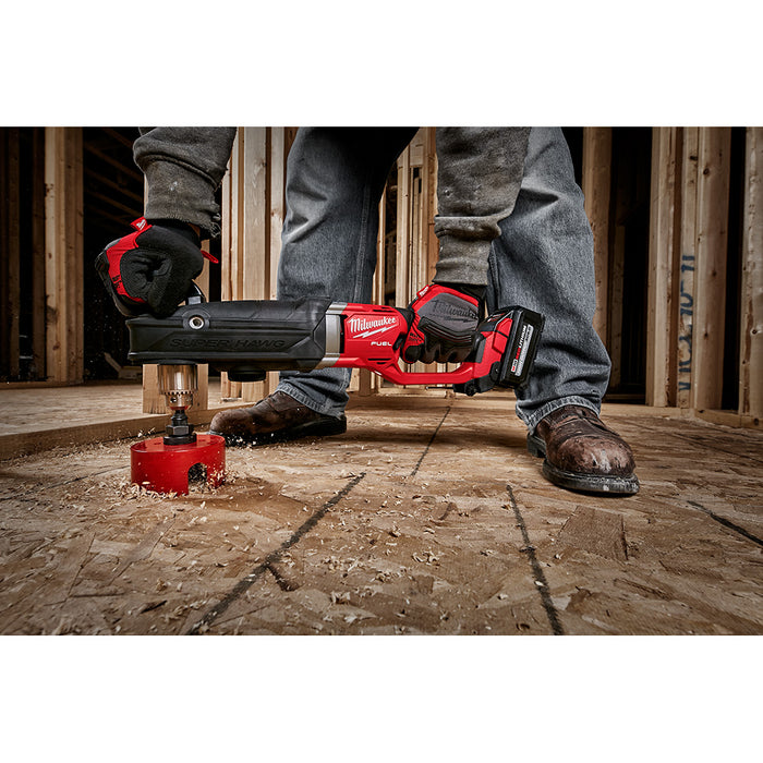 Milwaukee M18 FUEL Cordless Super Hawg 1/2" Right Angle Drill Kit