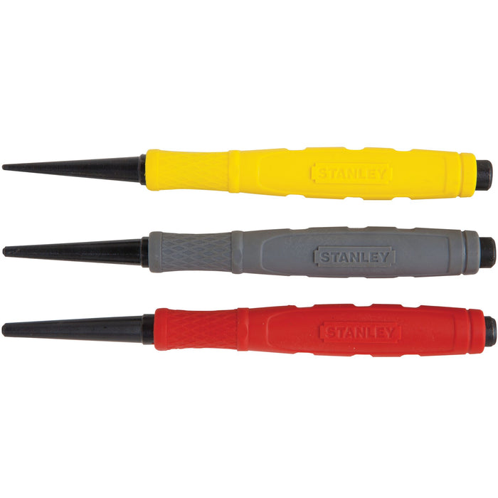 Stanley 3PC Cushion Grip Nail Punch Set