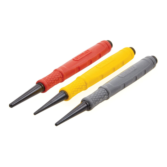 Stanley 3PC Cushion Grip Nail Punch Set