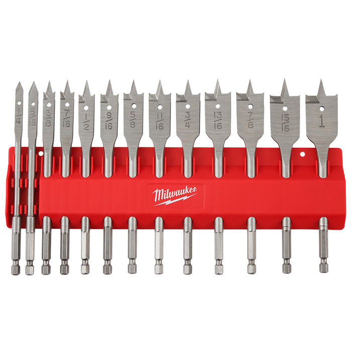 Milwaukee 13PC Flat Boring Bit Set