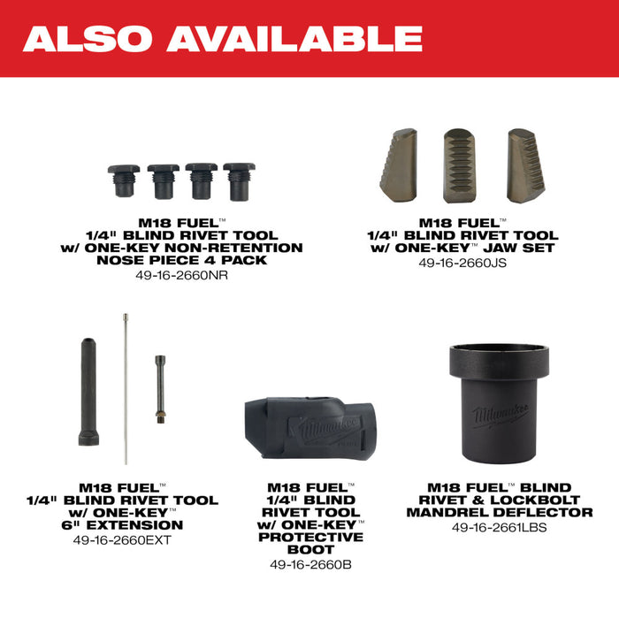 Milwaukee M18 FUEL 1/4" Blind Rivet Tool w/ ONE-KEY