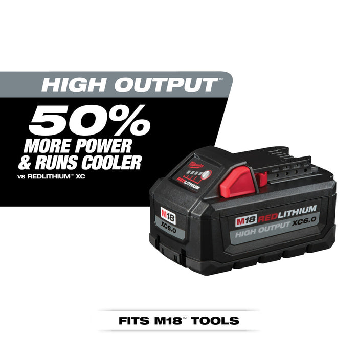 Milwaukee M18 REDLITHIUM HIGH OUTPUT XC 6.0Ah Battery