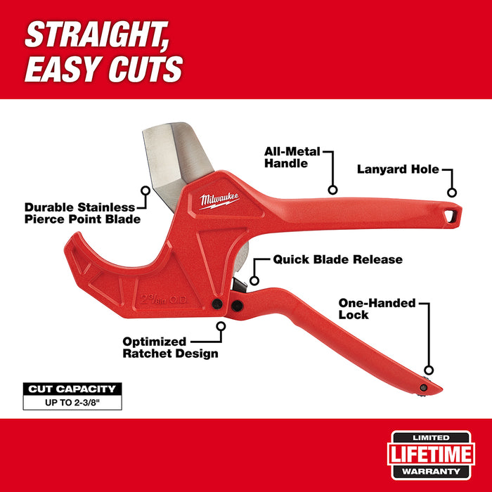 Milwaukee 2-3/8" Ratcheting Pipe Cutter