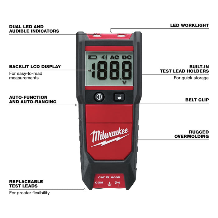 Milwaukee Auto Voltage/Continuity Tester