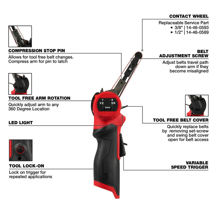 Milwaukee M12 FUEL™ 3/8" x 13" Bandfile - Tool Only