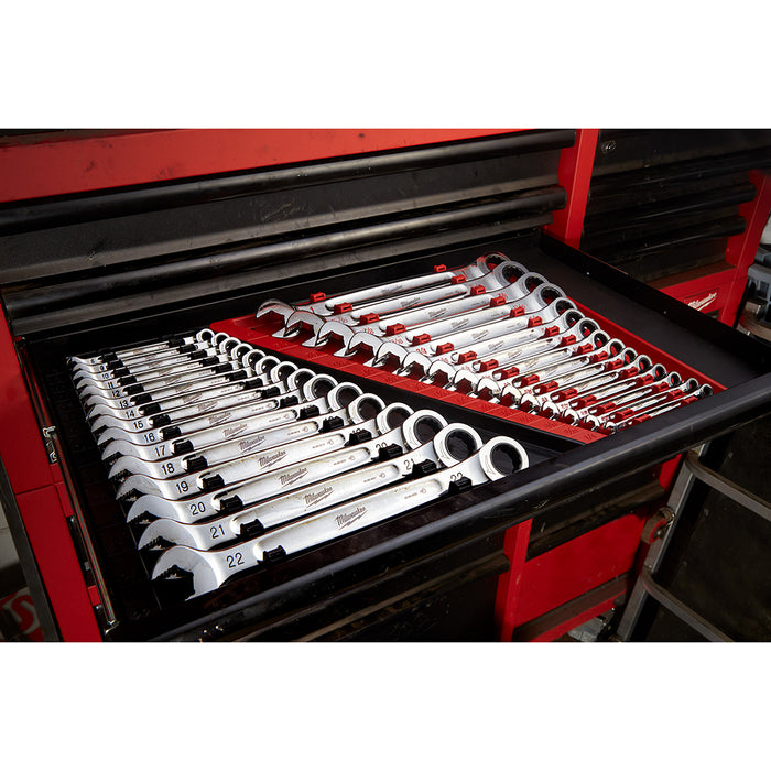 Milwaukee 15 pc. Ratcheting Combination Wrench Set - Metric