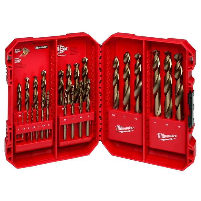 Milwaukee RED HELIX Cobalt Drill Bit Set - 25 pc.