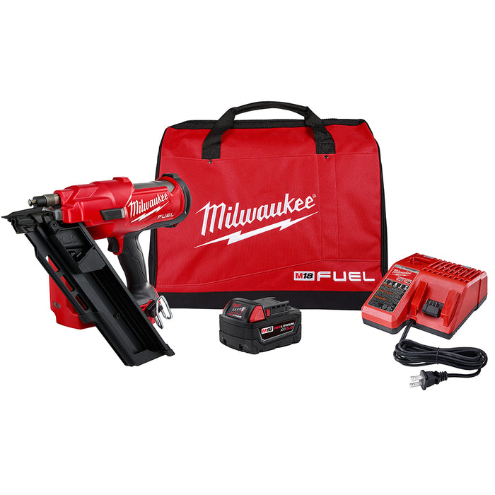 Milwaukee M18 FUEL Cordless 30 Degree Framing Nailer Kit