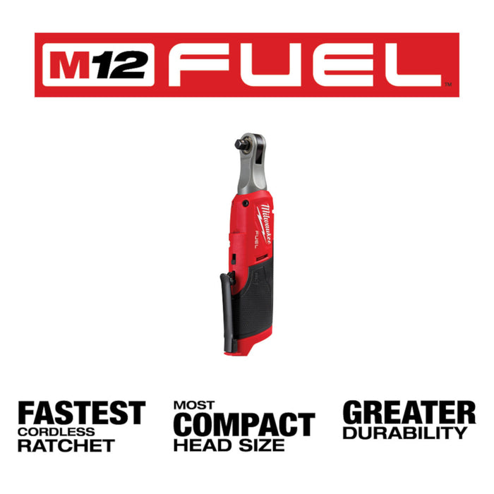 Milwaukee M12 FUEL 3/8" High Speed Ratchet - Tool Only