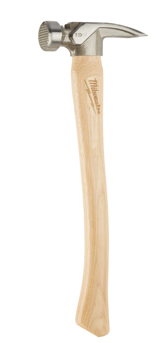 Milwaukee 19oz. Milled Face Hickory Wood Framing Hammer