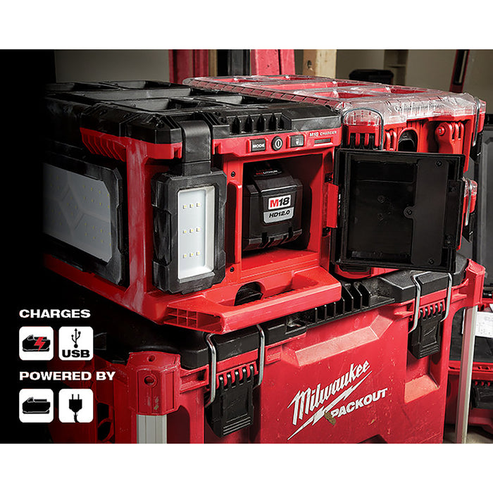 Milwaukee M18 Cordless PACKOUT Light/Charger  - Tool Only