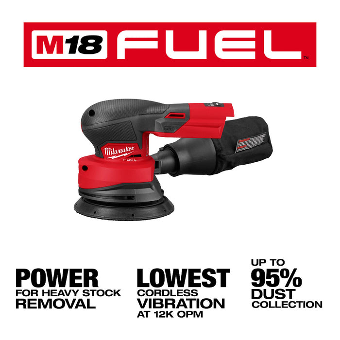 Milwaukee M18­ FUEL™ Cordless 5" Random Orbital Sander - Tool Only