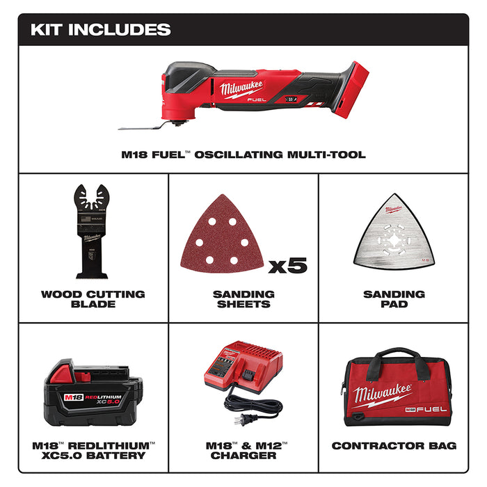 Milwaukee M18 FUEL Cordless Oscillating Multi-Tool Kit