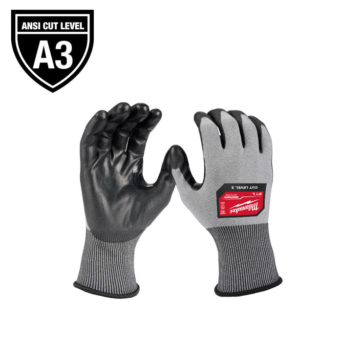 Milwaukee Cut Level 3 High Dexterity Polyurethane Dipped Gloves