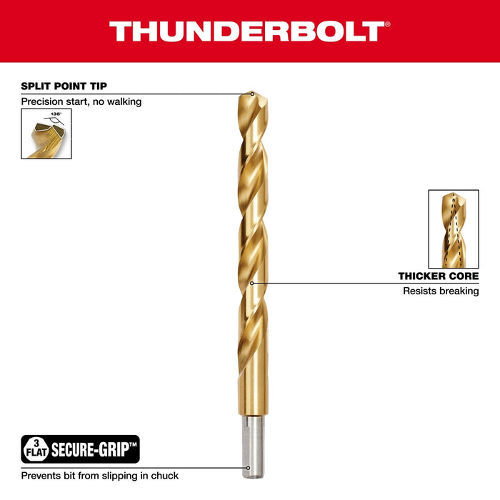 Milwaukee Thunderbolt Titanium Coated Drill Bit Set - 29 Piece