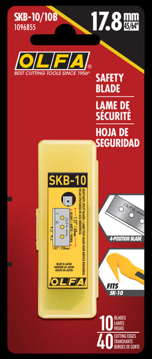 Olfa 10PK SKB-10 Four-Position Safety Blade