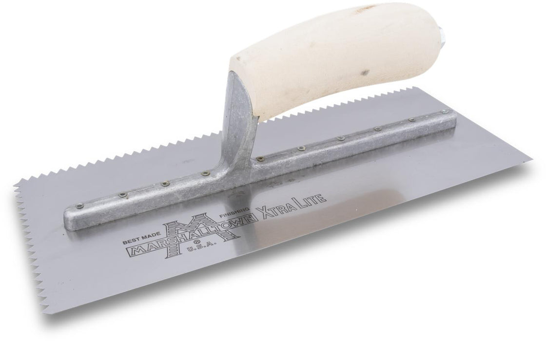 Marshalltown Standard V-Notch Trowel - 11" x 4-1/2"