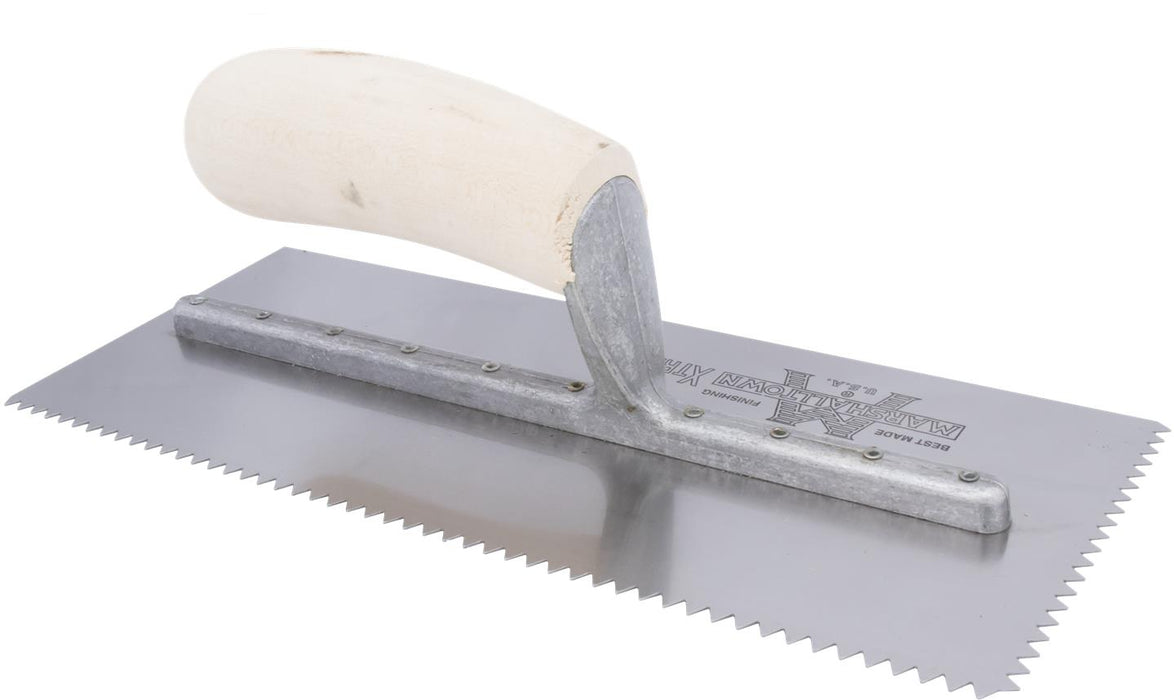 Marshalltown Standard V-Notch Trowel - 11" x 4-1/2"