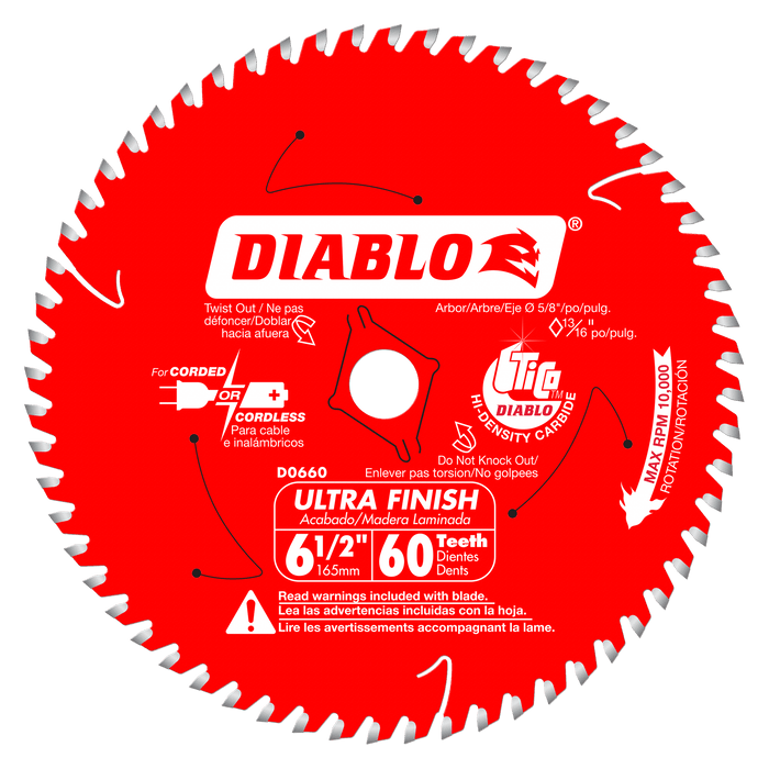 Diablo Ultra Finish Saw Blade for Wood