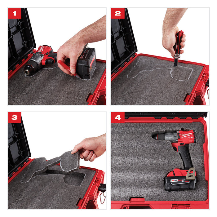 Milwaukee PACKOUT Tool Case with Foam Insert