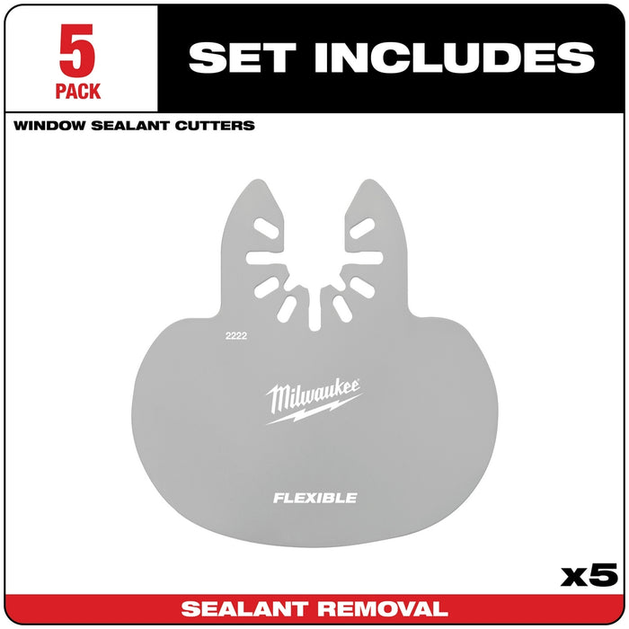 Milwaukee OPEN-LOK Mushroom Sealant Cutting Blades (5 Pack)