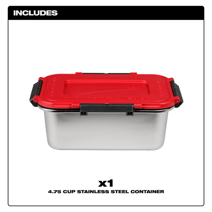 Milwaukee Stainless Steel Container For M18 Jobsite Lunch Warmer
