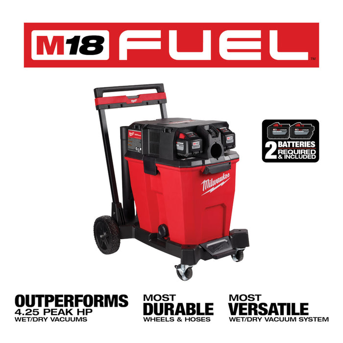 Milwaukee M18 FUEL™ 12 Gallon Dual Battery Wet/Dry Vacuum Kit