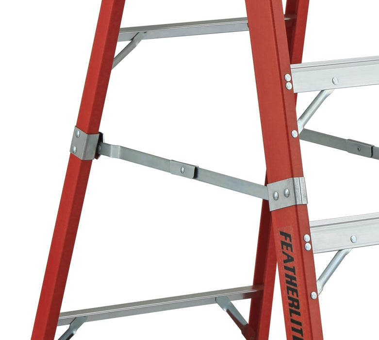 Featherlite Super Heavy Duty Fiberglass Step Ladder (Type 1AA) - 12ft