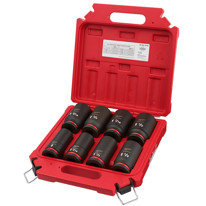 Milwaukee SHOCKWAVE Impact Duty Deep 6-Point Socket Set