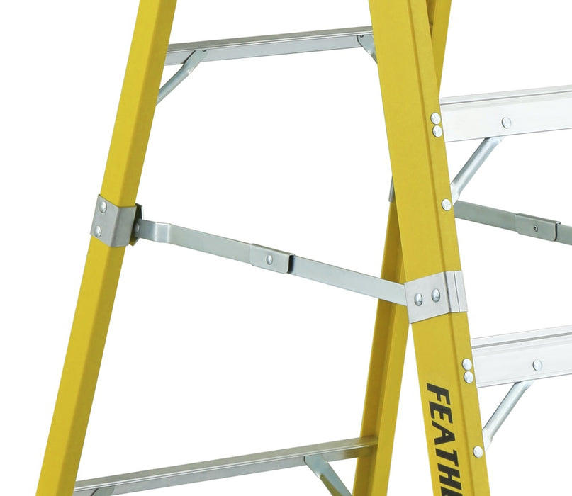 Featherlite Extra Heavy Duty Fiberglass Platform Step Ladder (Type 1A) - 10ft