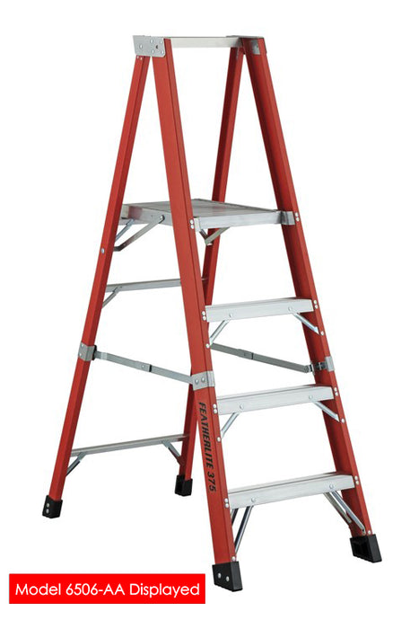 Featherlite Super Heavy Duty Fiberglass Step Ladder (Type 1AA) - 12ft